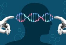 The Hidden Trigger Behind Autoimmune Disorders Illustration of a human head with DNA strands and hands reaching towards it