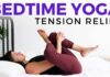 15 min Bedtime Yoga in Bed for Better Sleep | Tension relief to fall asleep
