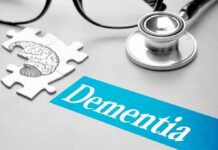 Wartime Diet That Slashed Dementia Risk Stethoscope and brain puzzle piece on desk