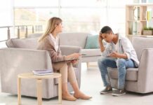 The Difference Between Healthy Venting and a Relationship Drain Teen talking with therapist in a bright office