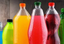 The Diet Drink Trap Assorted colorful plastic beverage bottles with condensation